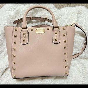 Michael Kors Sandrine Stud Ballet SM Crossbody Leather